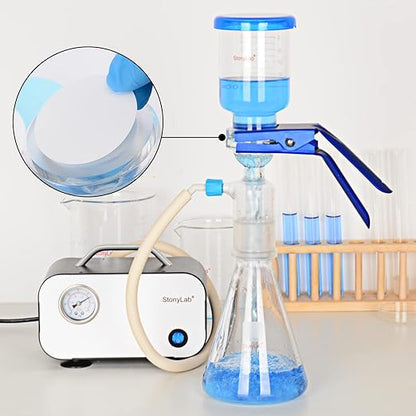 stonylab Nylon Membrane Filters, Hydrophilic Nylon Membrane Disc Filters with 0.45 μm Pore Size and 94 mm Diameter