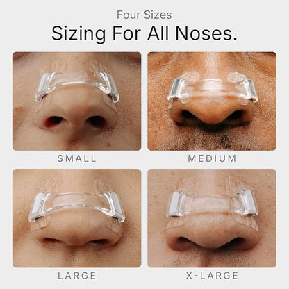 Intake Breathing Magnetic Nasal Strips Starter Kit (15 Count, Clear) - Boost Oxygen Intake, Reduce Snoring, Improve Sleep Quality - Sweat Resistant, Nasal Strips - Extra Strength Snoring Solution