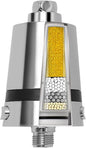 Hard Water Shower Filter - Removes Chlorine, Heavy Metals & Scale - KDF Technology for Softer Skin & Hair - Fits Most Rain & Handheld Showerheads - (Chrome Polished)