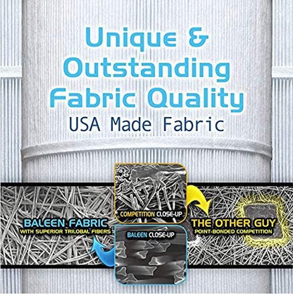 Baleen Filters 6 Pack Baleen Pool & Spa Scum Magnet - Maintenance Free Oil Absorbing Water Clarifier Model BA-Magnet-6