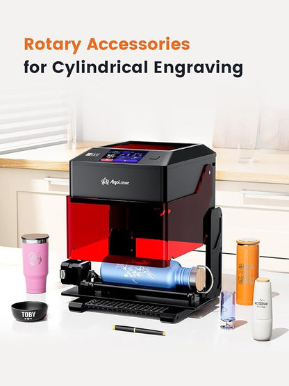 AlgoLaser 5W Smart Laser Engraver Machine: Portable Laser Engraver with 3.5" Touchscreen & 2.0 AlgoOS System - Hand Draw/Wireless Transmission/SD Card/Offline - Laser Engraving for Wood, Leather