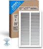Fits 12x20 Duct Opening | Steel Return Air Grille by Handua | Vent Cover Grill for Sidewall and Ceiling | White | HVAC Cold Air Intake Grille | Outer Dimensions: 13.75"W X 21.75"
