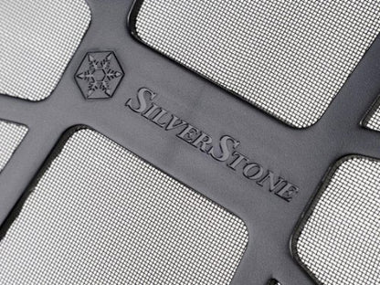 SilverStone Technology 320mm x 155mm Magnetized Fine Mesh Fan Filter for Dust Reduction Ideal for use with 240mm/ 280mm Intake Fans SST-FF142B-USA