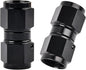 EVIL ENERGY 10AN Female to 10AN Female Straight Swivel Coupler Union Fitting Adapter Aluminum Black 2PCS