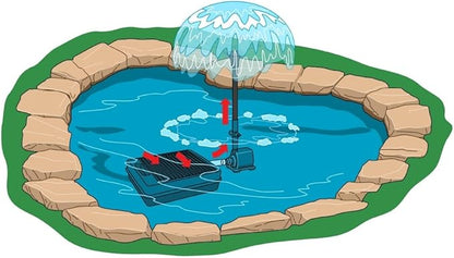 TetraPond Submersible Flat Box Filter, For 250 To 500 Gallon Ponds