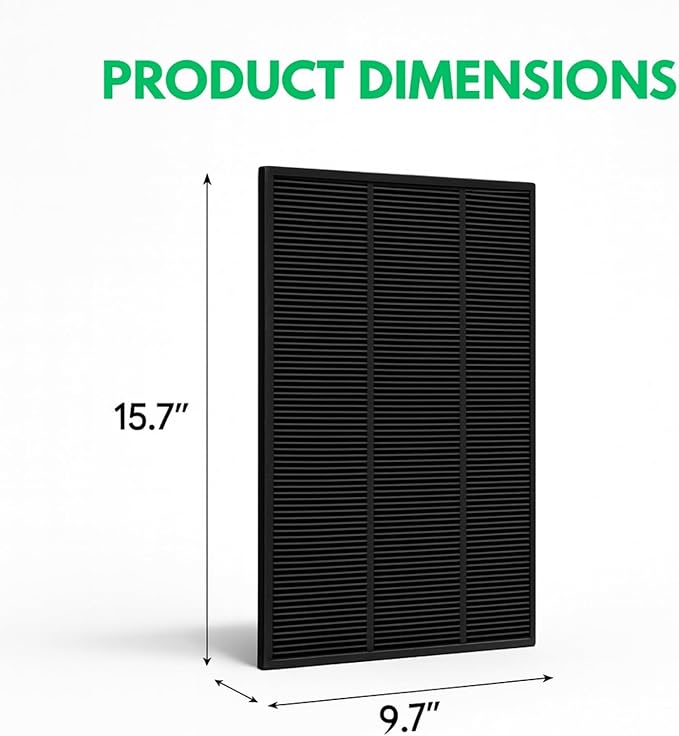 Nispira Activated Carbon Pre Filter Compatible with Sharp KC-850U Air Purifier, Compared to part FZ-C100DFU. 1 Pack