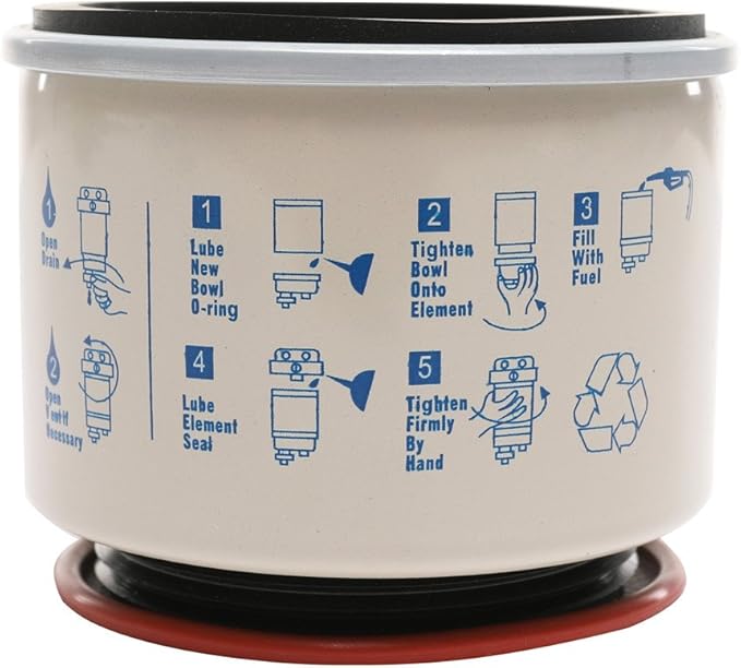 iFJF Marine Fuel Water Separator Element of R12T Fuel Filter/Water Separator 120AT NPT ZG1/4-19 Fits Diesel Engine Replaces S3240 18-7947