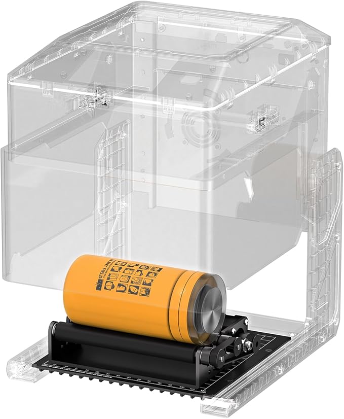 Algolaser Rotary Roller for Pixi Laser Engraver – Y-Axis Rotary Module for Cylindrical Object Engraving – Compatible with LightBurn, LaserGRBL – No Laser Function