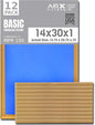 14x30x1 Air Filter Comparable to MPR 100 Basic Economy Furnace Filters, 12 Pack of Non Pleated Fiberglass Filter For Dust - Low Airflow Restriction! From AIRX FILTERS WICKED CLEAN AIR.