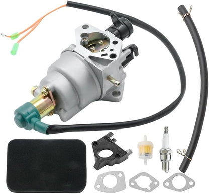 Anxingo 16100-ZE3-704 Carburetor with Air filter Kit, Replacement for DF7000 DFD7000 7000ES 9000ES 420CC DJ190N Enngine Generator, Replaces JF390-I-04B 16100-ZF6-D42