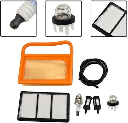 Air Filter for TS410 TS420 TS480 TS500 Concrete Cut-Off Saws, Includes Pre Filter, Fuel Filter, Spark Plug, for Primer, and Fuel Line