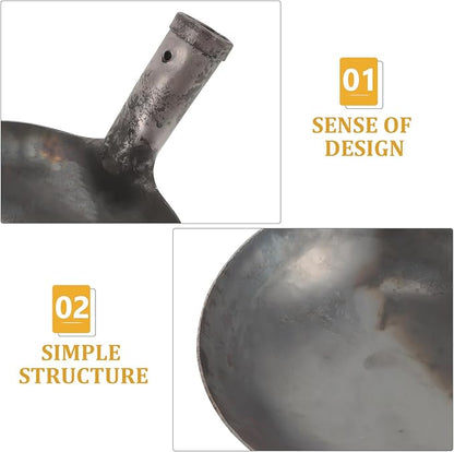 SUPVOX Drain Metal Dung Scoop Edging Shovel Large Spoon for Cleaning Construction Sites