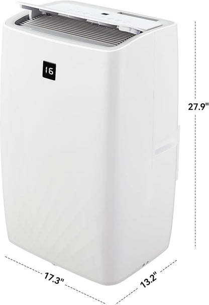 Portable Air Conditioners, 12000 BTU Portable AC for Rooms Up to 550 Sq.Ft. 3-In-1 AC with Fast Cooling, Dehumidifier & Three Speed Fan, 24H Timer/Remote Control/Quiet, White LED Control Panel