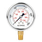 2-1/2" Dial Size, 0-5000 Psi Pressure Gauge, Glycerin Liquid Filled, 1/4" NPT Lower Mount, Stainless Steel Case, for Regulator, HVAC System, Beer Keg, Brew Setup, Hydraulic, High Pressure Test