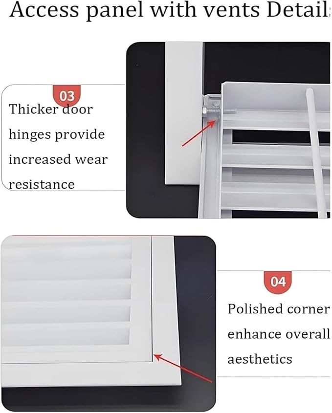 Decorative Return Air Grille Cover, Wall/Ceiling Vent Cover with Adjustable Design, Durables & Easy-to-Install for Home & Office, Cold Air Return Vent Cover(22x28in (56x71cm))