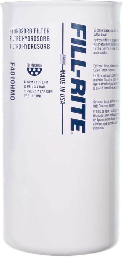 Fill-Rite F4010HM0 1½" - 16 UNF 40 GPM (151 LPM) 10 Micron Water Detecting Spin-On Fuel Filter