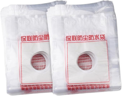 Electric Hammer Dust Bag – Drill Dust Sealr, Hole Saw Catcher | 100PCS Fine Particlle Trap for AC Installation, Wall Cut Dust Barrier Pouch, Compact Vacuum Collector Kit for Plasterboard Drilling Jobs