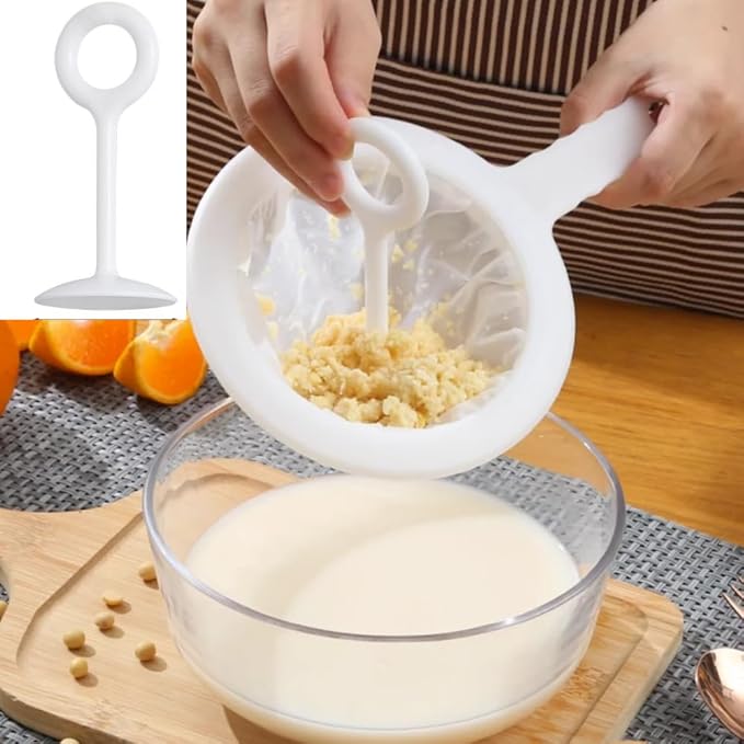 Kitchen Ultra-Fine Nylon Mesh Strainer I Filter Spoon Sieve For Soy Milk, Coffee, Milk, Yogurt, Juice, Enzymes, Honey, Wine, Rice Milk, Tofu brain