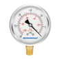 MEASUREMAN 2-1/2" dial,Glycerin Filled, Stainless Steel case, Brass Inside, 30inHg/-100kpa-0,1/4" NPT Lower Mount
