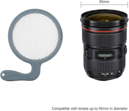 JJC Durable and Lightweight Universal White Balance Filter for Lenses up to 95mm Diameter, Certified 18% Transmission for Metering
