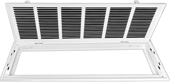 Venti Air 30" X 12" Steel Return Air Filter Grille with MERV 11 Filter Pre-Installed - Removable Face/Door for 1 inch Filters - HVAC Duct Cover Grill [Outer Dimension: 32.5"W X 14.5" H]