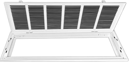 Venti Air 30" X 12" Steel Return Air Filter Grille with MERV 11 Filter Pre-Installed - Removable Face/Door for 1 inch Filters - HVAC Duct Cover Grill [Outer Dimension: 32.5"W X 14.5" H]