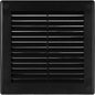 Vent Systems 6'' x 6'' Inch Black Soffit Vent Cover - Pack of 100 - Flat Square Air Vent Louver - Grille Cover - Built-in Insect Screen - HVAC Vents for Bathroom, Home Office, Kitchen 6x6 Inch