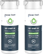 GLACIER FRESH Water Filter Compatible with XWFE (Built-in CHIP), Replacement for GE XWFE, XWF Refrigerator Water Filter NSF/ANSI 42 Certification Pack of 2