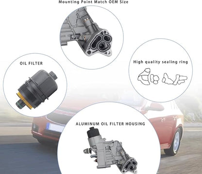 Oil Cooler Filter Housing for 2014-2019 Jeep Grand Cherokee 3.0L V6 Diesel