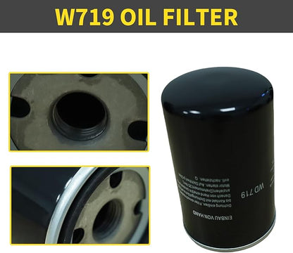 W719 Oil Filter for 10HP Belt Motors Air Compressor, Industrial Air Compressor System Maintenance Kit