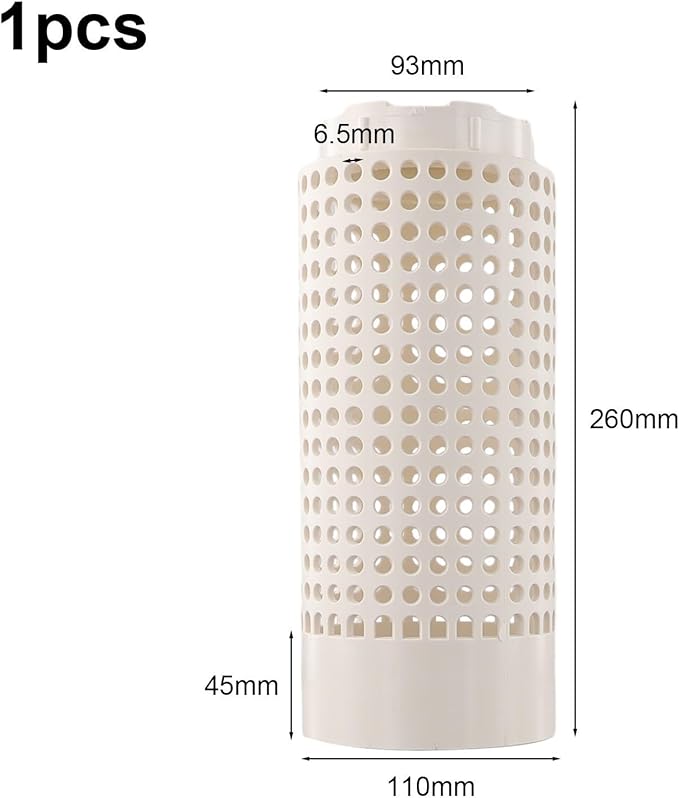 PVC Insect Composting Bin With Screw Lid For Garden Kitchen Waste Processing Outdoor Raised Bed Plant Container Decompose Filter System Educational Tool White 12x6x6 Inches(1pcs)