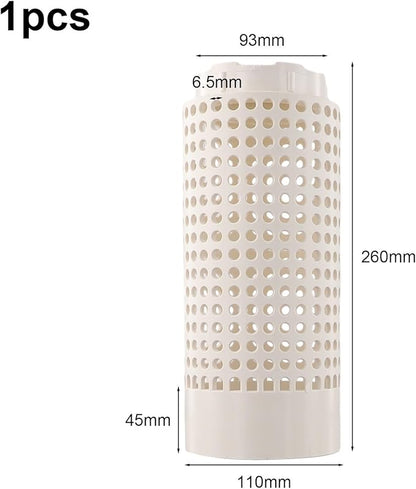 PVC Insect Composting Bin With Screw Lid For Garden Kitchen Waste Processing Outdoor Raised Bed Plant Container Decompose Filter System Educational Tool White 12x6x6 Inches(1pcs)