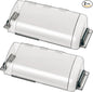 2 Pack Adjustable Air Vent Deflector, 9”-15” Transparent Deflector for Ceiling Registers, Floor, Sidewall (2)