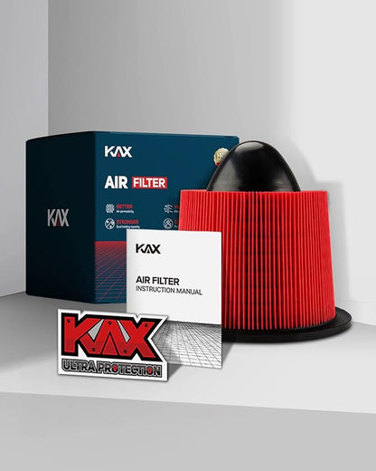 KAX Premium Engine Air Filter, GAF052 (CA8039) Replacement for F-150, F-250, F-350 Super Duty, Excursion, Expedition, Navigator, Mustang, 200% Longer Life