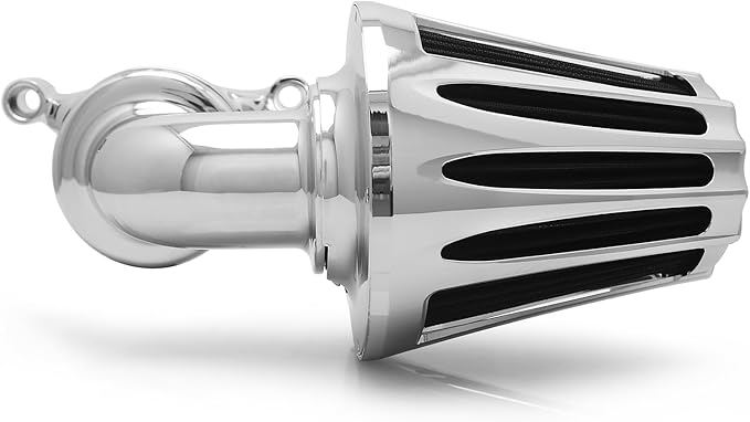 Big Sucker cone Air filter intake for harley air Cleaner Sportster Softail fatboy heritage dyna touring street road king Glide (Deep style -Chromed, TypeB: Touring 01-07, Softail Dyna 99-15)