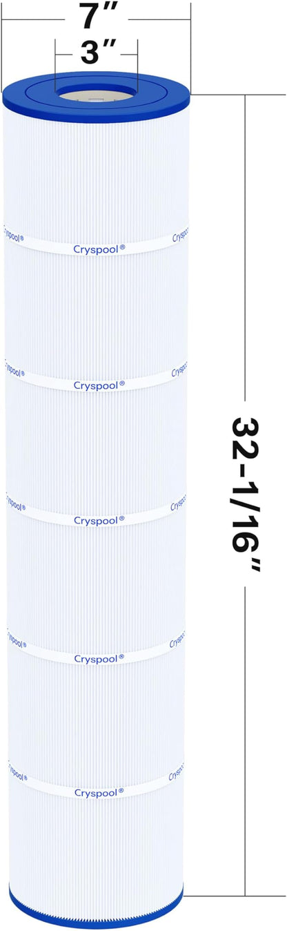 Cryspool® 07112 Filter Compatible with Clean and Clear Plus 520, CCP520, PCC130, R173578, 178585, 817-0143, C-7472, FC-1978, 4×130 Sq. Ft Pool Filter Cartridge, 4 Pack