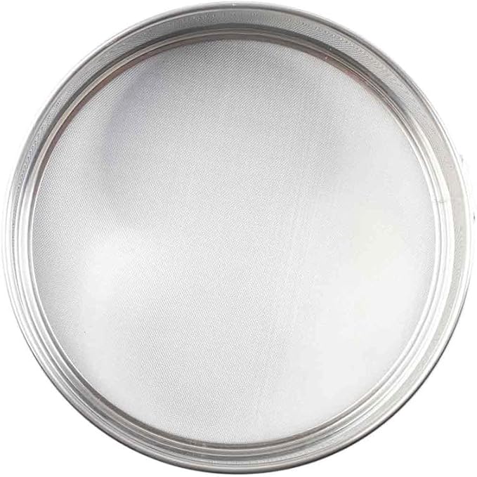 Tablecraft Fine Mesh Sieve Strainer, 6-Inch Mini Round Durable Stainless Steel Sifting, Straining, and Dusting, Comfort Grip, Baking, Food Prep Tool for Foodservice, Restaurant and Home Use, 2" Deep