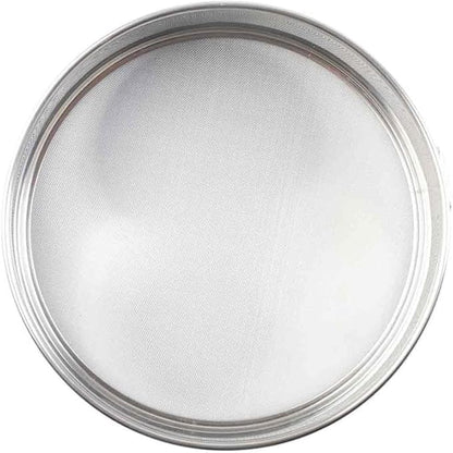 Tablecraft Fine Mesh Sieve Strainer, 6-Inch Mini Round Durable Stainless Steel Sifting, Straining, and Dusting, Comfort Grip, Baking, Food Prep Tool for Foodservice, Restaurant and Home Use, 2" Deep