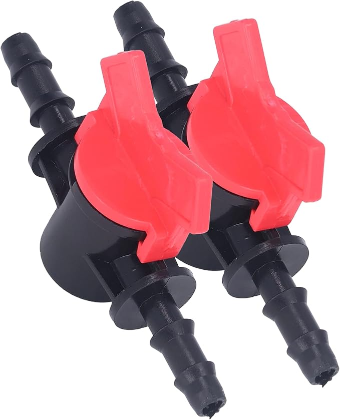 Regulator ABS Plastic Liquid Control Stop Valve for Domestic Water Pumps Solar Water Heaters Construction Sites 2PCS Straight Through Valve (8MM regulator)