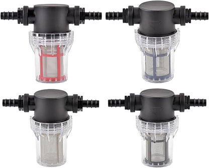 Garden Home 40-200 Mesh Large Flow Visible Filter Connector to Barb 16mm 20mm 25mm Hose Pre-Filter Garden Irrigation Agriculture Tool 1 Pcs Filter (Color : A, Size : 40Mesh)