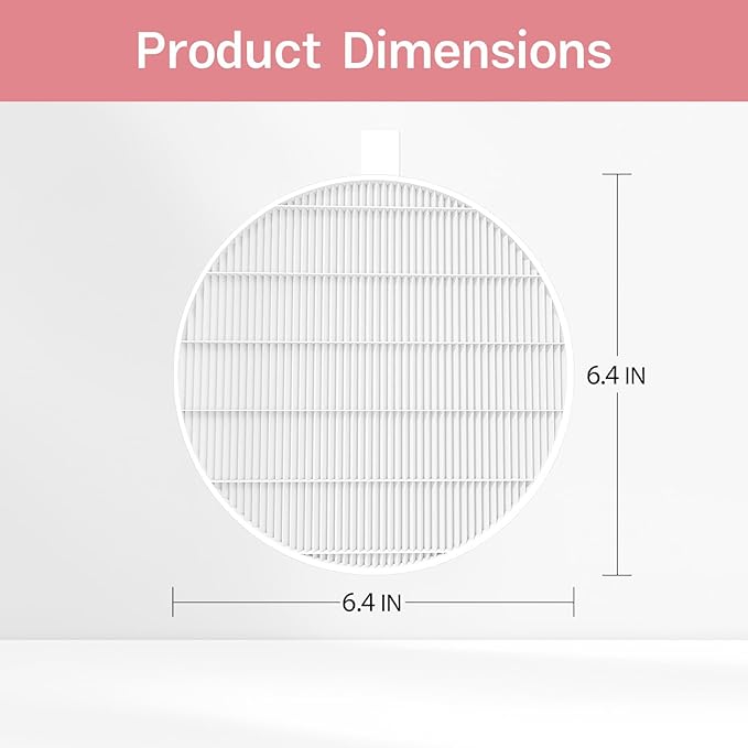 6 Pack HPro Nail Dust Collector Replacement Filters, Compatible with MelodySusie Nail Dust Collectors Models HPro/SProR