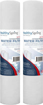 American Made, 5 Micron 10 x 2.5 Sediment Filter - Whole House Water Filter Replacement Compatible with Well Water Filters - P5, AP110, WHKF-GD05, Made in USA, 2-Pack