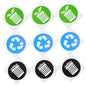 NUOBESTY 12pcs Adhesive Waste Sorting Stickers for Trash -Friendly Labels for Recycling Garbage Sorting Easy to Install Decals for Indoor Outdoor Use