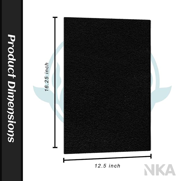 4-Pack Activated Carbon Pre-Filters Compatible with Winix AM90, C535, 5300 - Odor Control Part Filter A 115115 Size 21, 12.5” x 16.25” x 0.2” – Freshens Air & Enhances Filtration