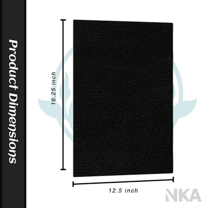 4-Pack Activated Carbon Pre-Filters Compatible with Winix AM90, C535, 5300 - Odor Control Part Filter A 115115 Size 21, 12.5” x 16.25” x 0.2” – Freshens Air & Enhances Filtration
