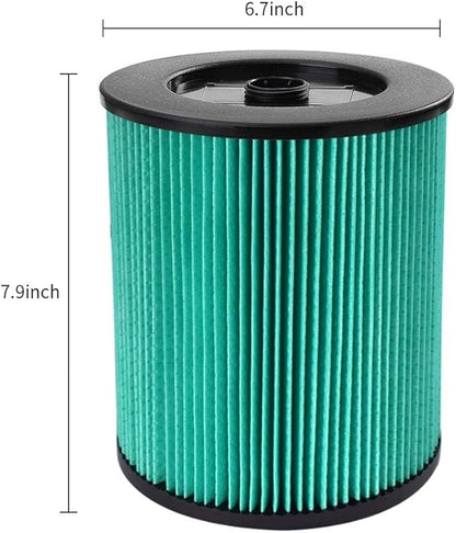 17912 & 9-17912 HEPA Vacuum Filter Compatible with Filter No.9-17912 fits 5, 6,8,9,12,14,16 and 32 gal vacs or larger made after 1988