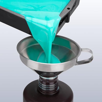 ELEGOO Stainless Steel Funnel, 3D Resin Metal Funnel with Filter and Cleaning Brush for SLA/DLP/LCD 3D Printer UV Resin