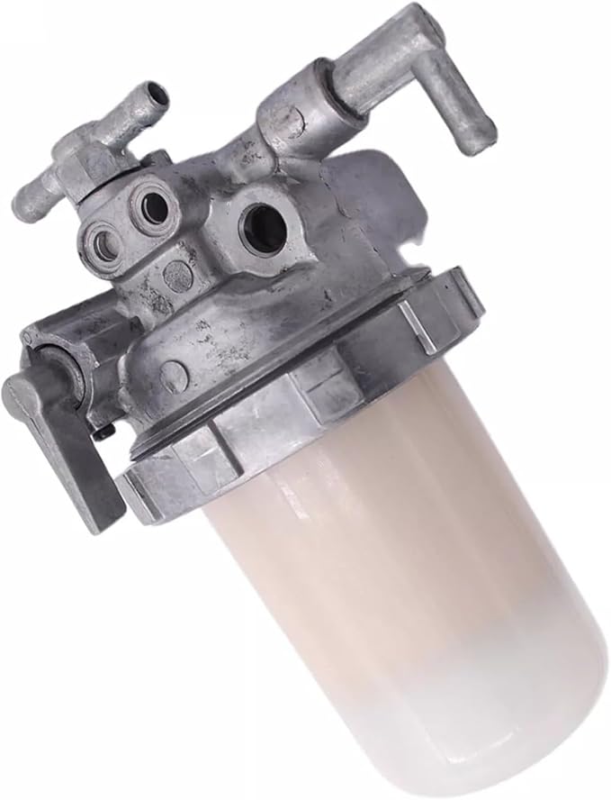 Fuel Filter For Yanmar PC30/35 40/45 50/55 with 129100-55621 OEM Number, Four Pipe System, Oil-Water Separation Paper Material, Silver