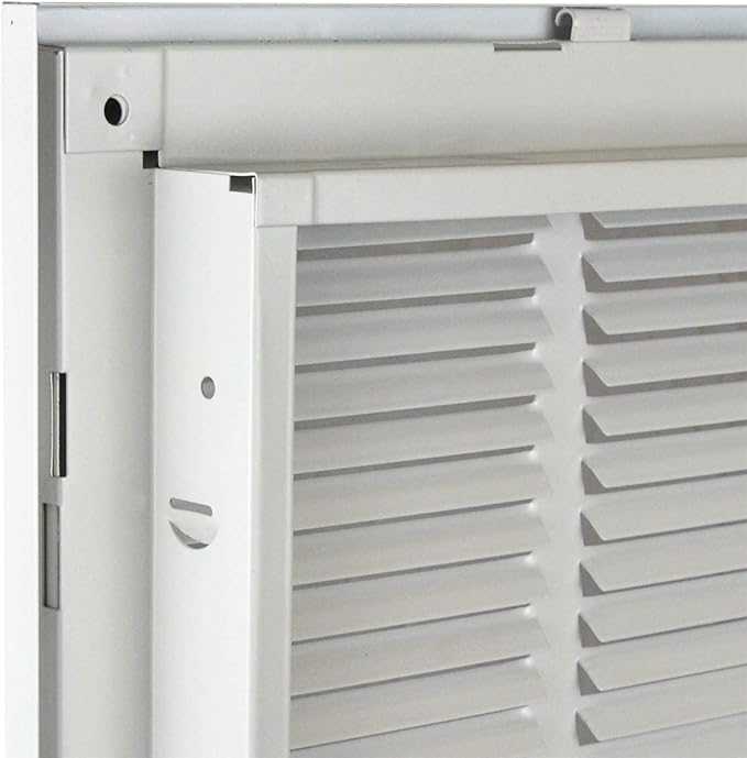 Venti Air 10" X 10" Steel Return Air Filter Grille - Removable Face/Door for 1 inch Filters - HVAC Duct Cover Grill (2-3 Business Day Delivery) [Outer Dimension: 12.5"W X 12.5" H]