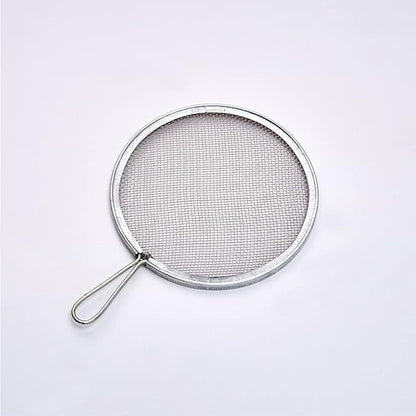 1 Piece Stainless Steel Filter Mesh Ceramic Glaze Filter Mesh Stainless Steel Sieve Strainer Pottery Filter with Handle Glaze Mud Strainer Sifter for Clay Pottery Art, Round